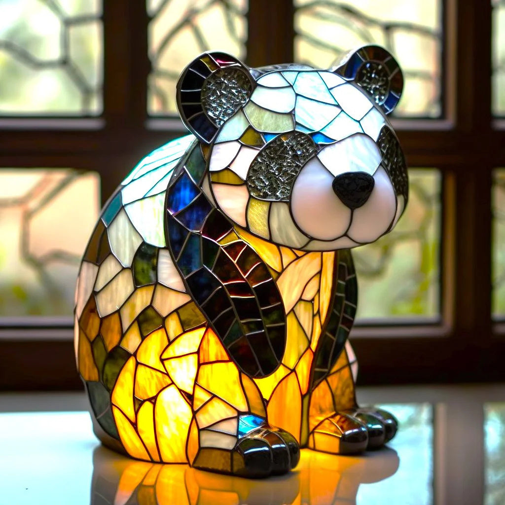 Lampe décorative en verre coloré – éclairage d’ambiance doux