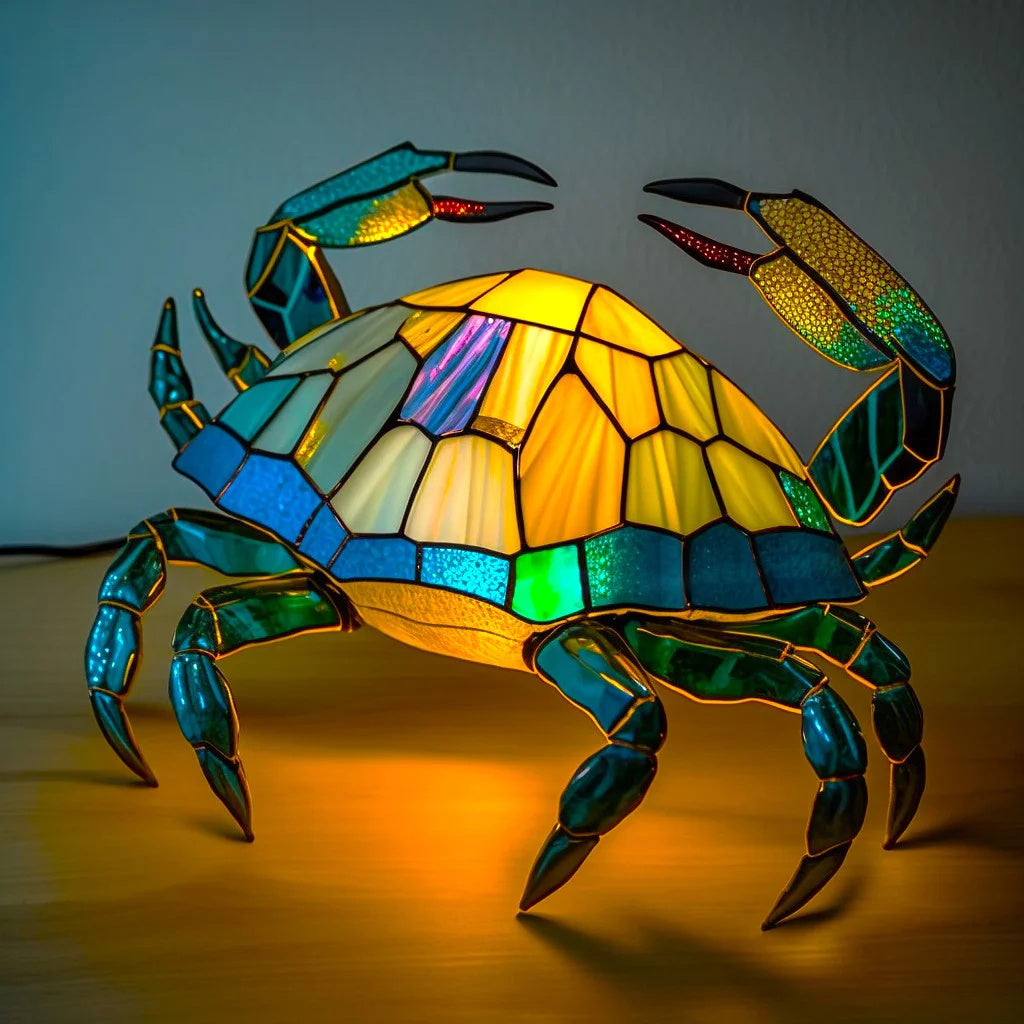Lampe décorative en verre coloré – éclairage d’ambiance doux