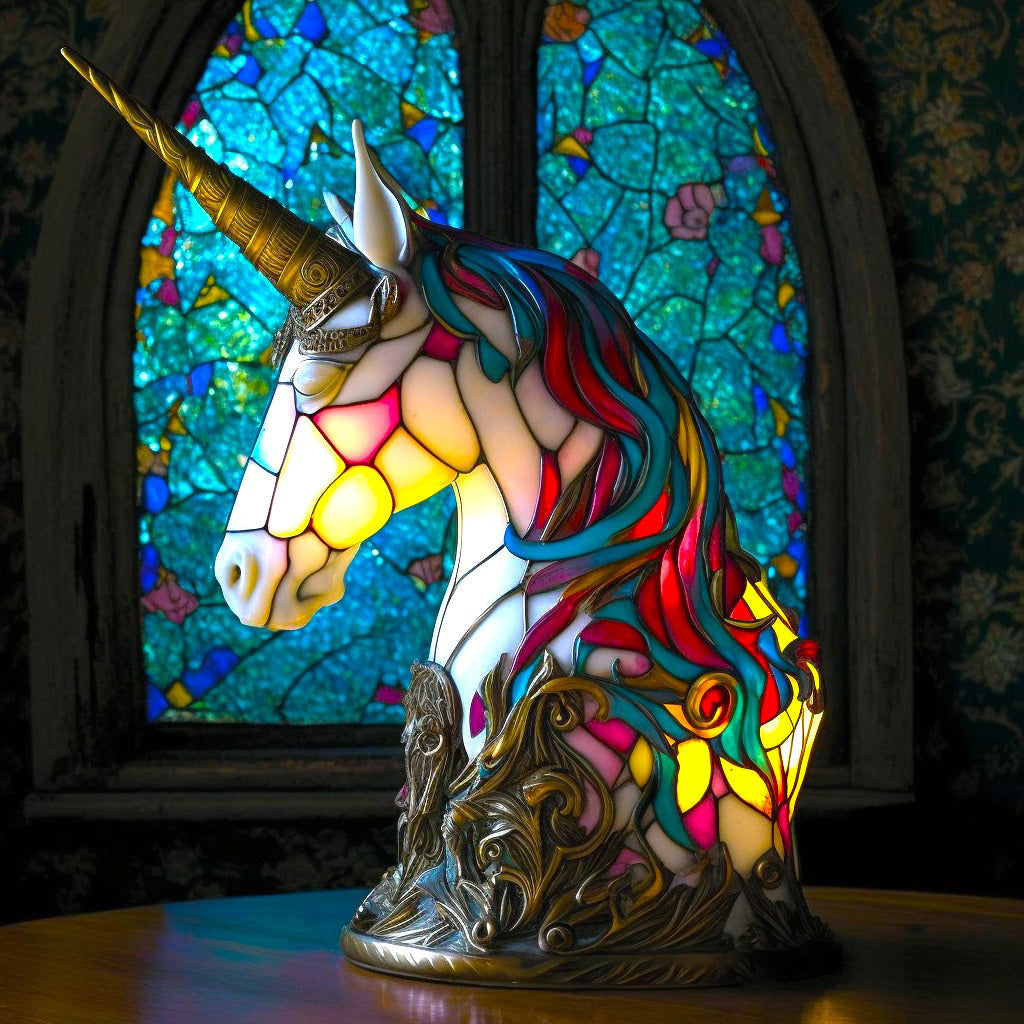 Lampe décorative en verre coloré – éclairage d’ambiance doux