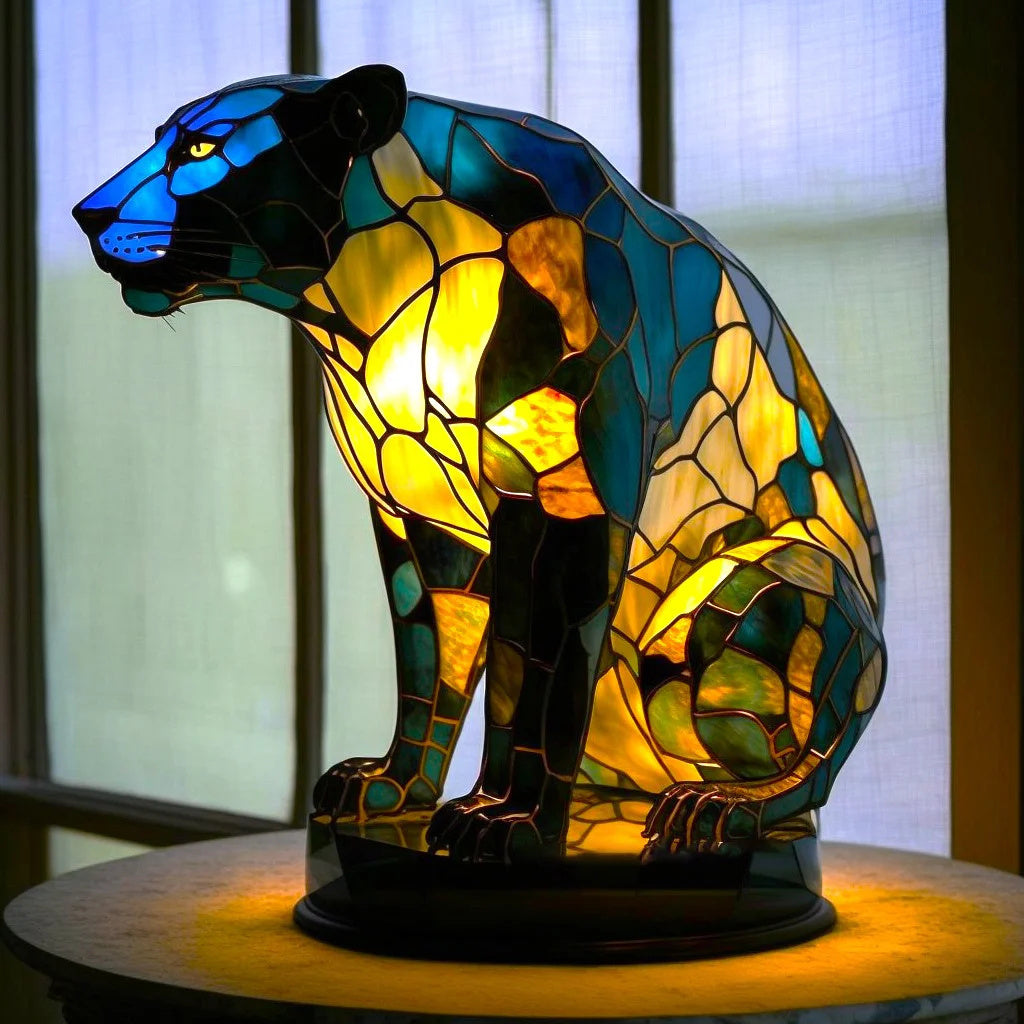 Lampe décorative en verre coloré – éclairage d’ambiance doux