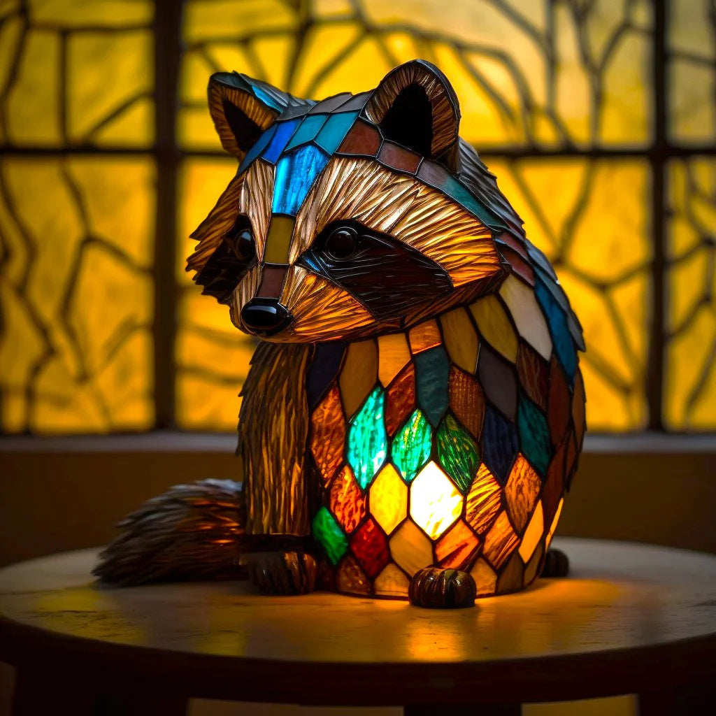 Lampe décorative en verre coloré – éclairage d’ambiance doux