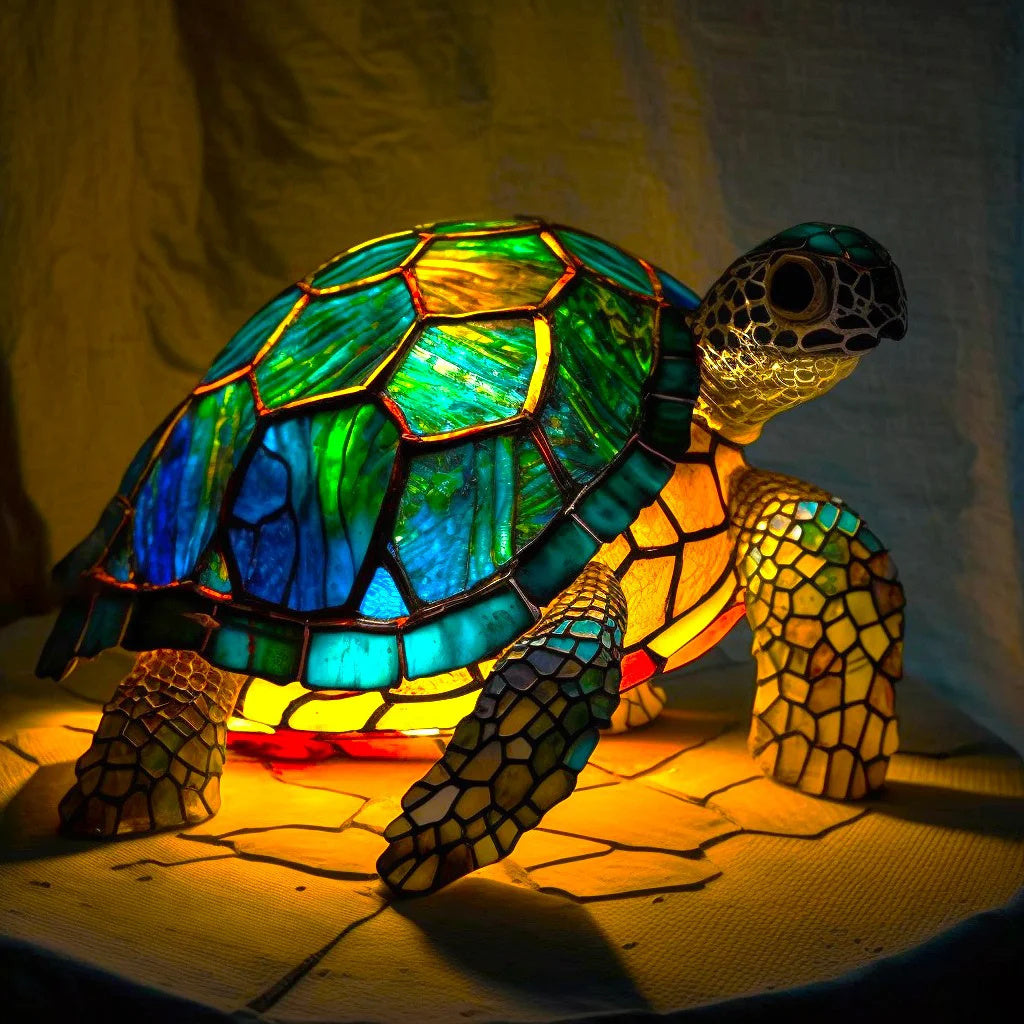 Lampe décorative en verre coloré – éclairage d’ambiance doux