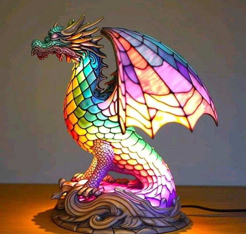 Lampe décorative en verre coloré – éclairage d’ambiance doux