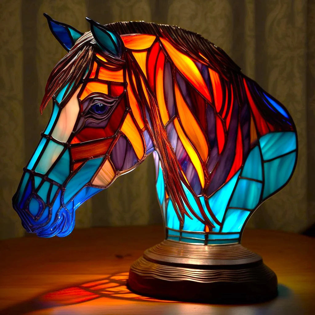 Lampe décorative en verre coloré – éclairage d’ambiance doux